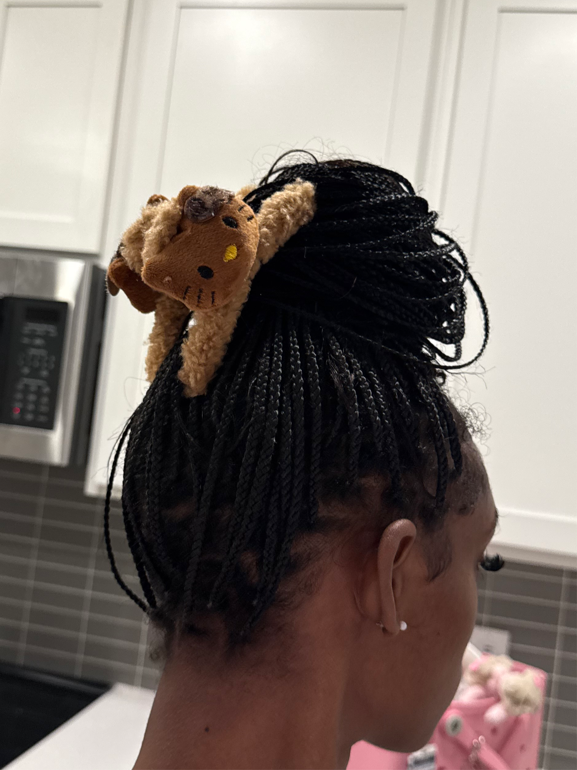 Hello Kitty Furrr Hair Clip- Chocolate Kitty